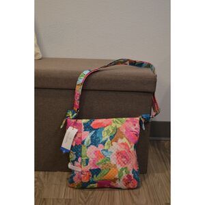 Vera Bradley NWT Women Quilted Floral Crossbody Shoulder Bag Purse